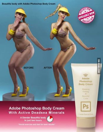 La crème pour corps Photoshop garantie sans exercice physique 