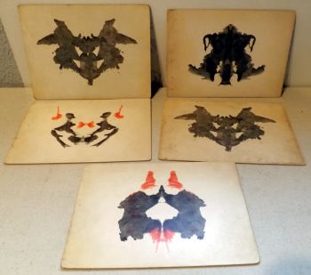 Quelques cartes du jeu de test de Rorschach