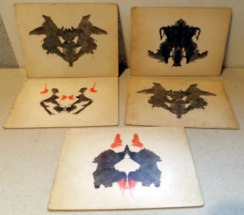 Some cards from the Rorschach test set